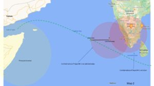 Strategic area of Lakhsadweep Islands