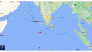 SLOCs passing through Lakshadweep Archipelago 